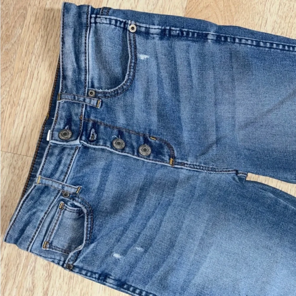 GAP Kids NWOT 4‎ Button Fly High Rise Skinny Legging Denim Blue Jeans - Size Y12